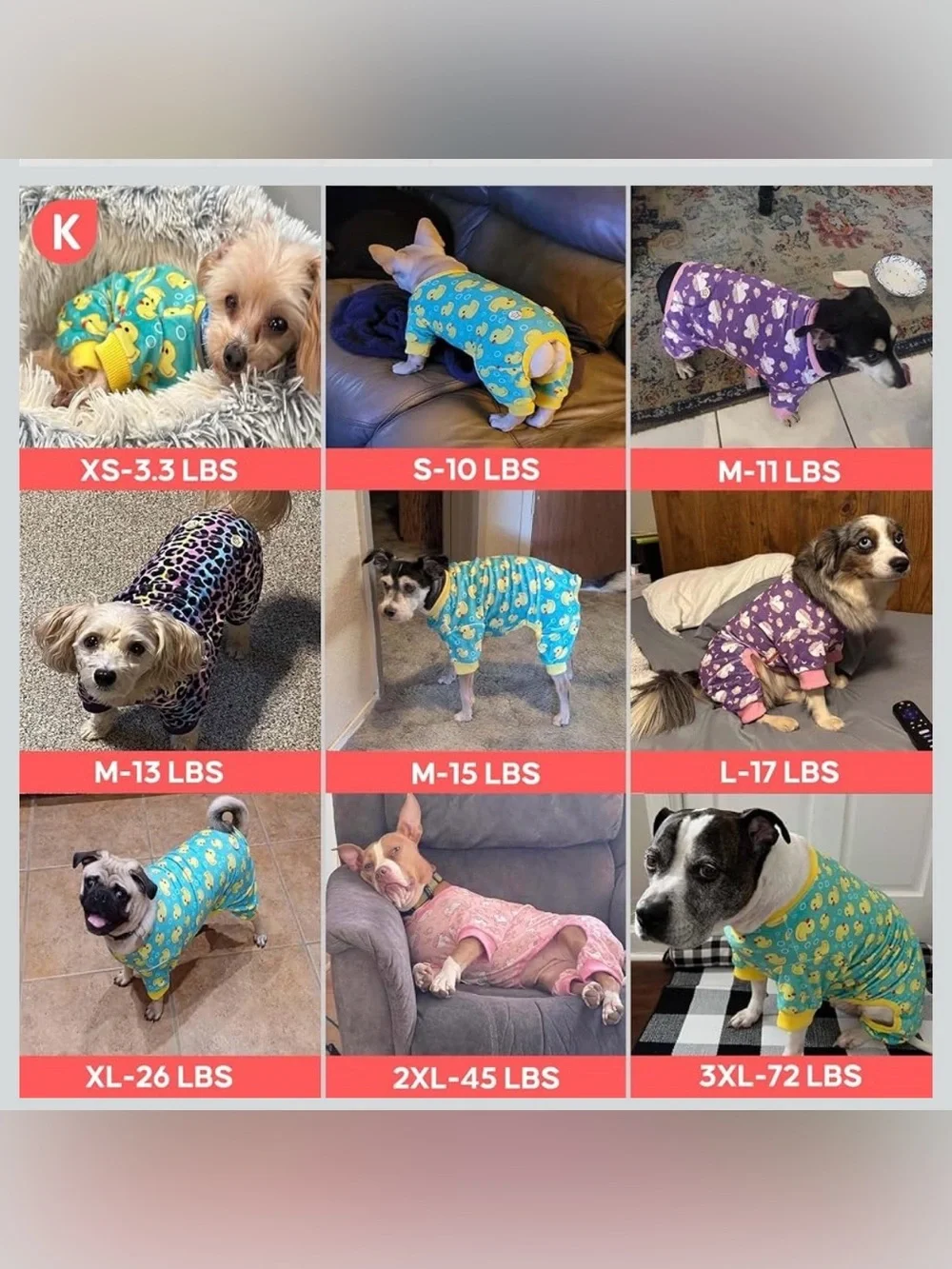 Amazon 4-Way Stretch, Lightweight & Breathable dog onsie